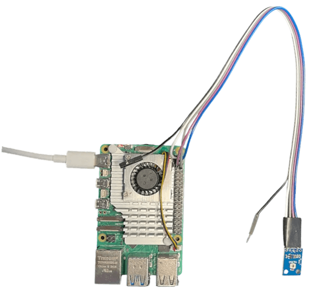 Raspberry Pi used to host the project